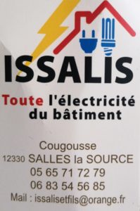 21 LOGO ISSALIS Electricité SALLES La Source